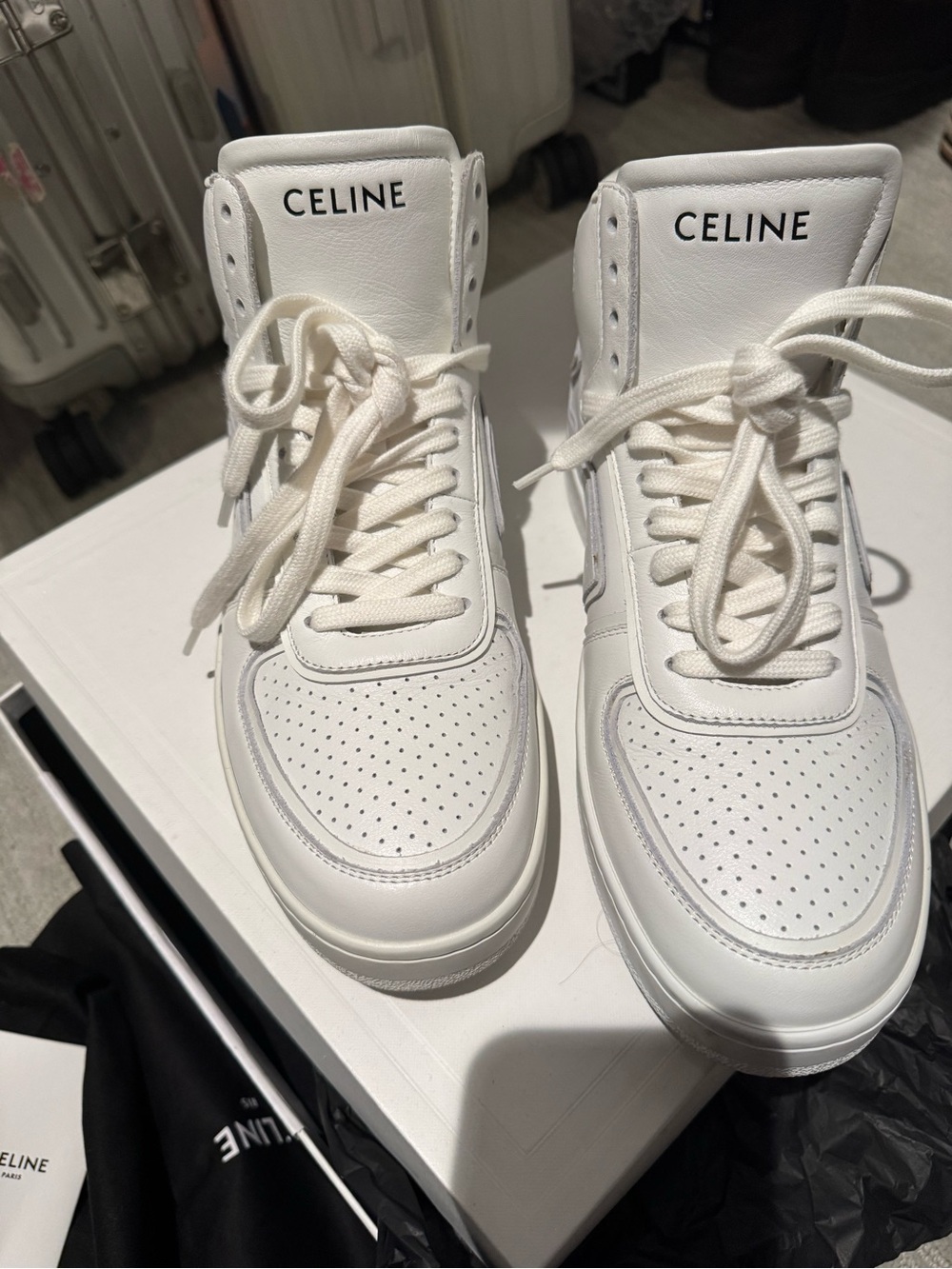 CELINE High Top Trainer – Optic White – Size 40